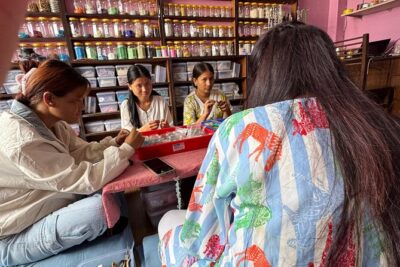 Handmade Jewellery Workshop with Nepali Women - The actual process: welcome drink, design, and making your pieces