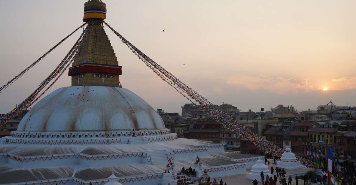 Kathmandu: Full-Day UNESCO Sightseeing Tour with Transfers - Swayambhunath (Monkey Temple): Prayer Wheels and Hill Views