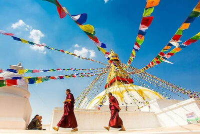 Kathmandu: Kopan Monastery, Swayambhu and Boudha Nath Stupa Tour - Boudhanath Stupa: UNESCO Peace and Prayer Wheel Rhythm