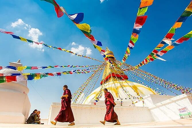 Kathmandu: Kopan Monastery, Swayambhu and Boudha Nath Stupa Tour - Boudhanath Stupa: UNESCO Peace and Prayer Wheel Rhythm