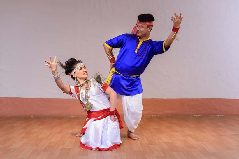 Kathmandu: Nepali Dinner and cultural dance Show - The two-course Nepali dinner set: momo, dal bhat, and more