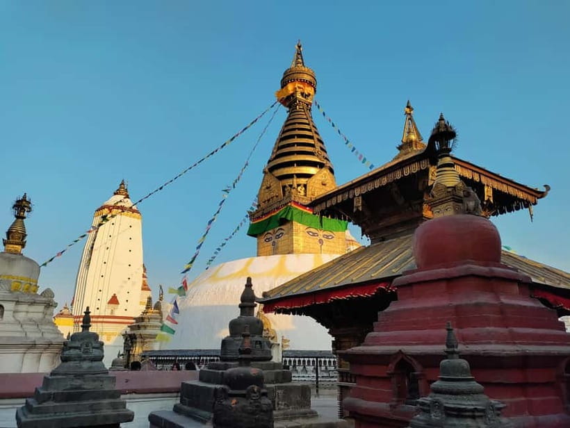 Kathmandu UNESCO Heritage Tour with Local Food Tasting - Swayambhunath hilltop: Monkey Temple calm above the street noise