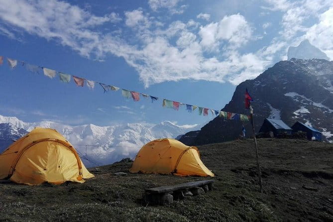 Manaslu Circuit Trek to the Beauty of 8th Highest Mountain - Namrung and Lho-style scenery: Tibetan villages with big mountain framing